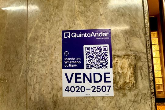 Placa de apartamento à venda com 1 quarto, 36m² em Botafogo, Rio de Janeiro