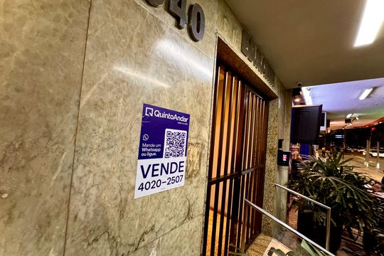 Placa de apartamento à venda com 1 quarto, 36m² em Botafogo, Rio de Janeiro