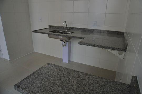 Cozinha de apartamento para alugar com 2 quartos, 48m² em Palmeiras, Belo Horizonte