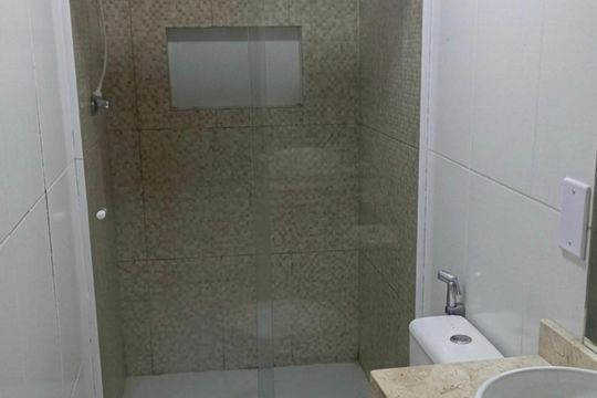 Banheiro de casa para alugar com 2 quartos, 50m² em Jardim Paraíso, Nova Iguaçu