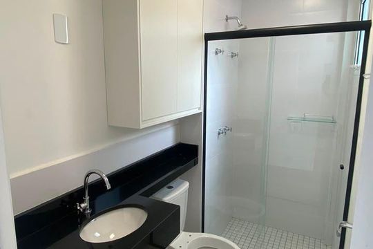 Banheiro de apartamento para alugar com 2 quartos, 48m² em Jardim Veneza, Indaiatuba