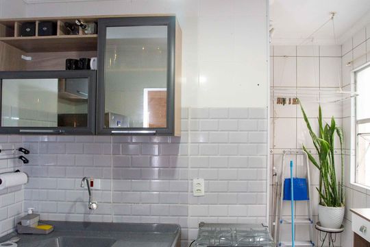 Cozinha de apartamento à venda com 2 quartos, 48m² em Conceição, Diadema