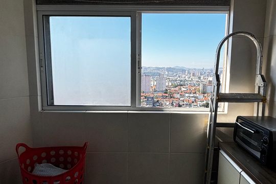 Área de Serviço de apartamento à venda com 2 quartos, 66m² em Parque Sao Vicente, Santo André