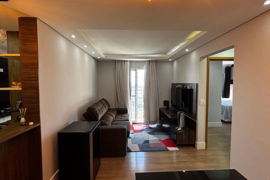 Sala - Sala de Jantar  de apartamento à venda com 2 quartos, 66m² em Parque Sao Vicente, Santo André