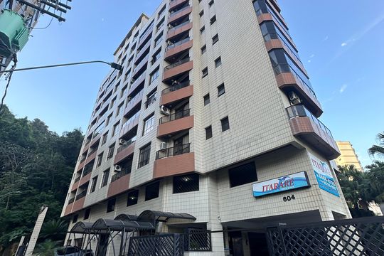 Fachada do Prédio de apartamento para alugar com 1 quarto, 47m² em Itararé, São Vicente