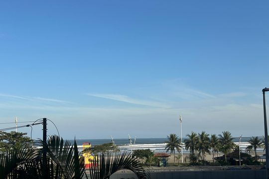 Vista da Sala de apartamento para alugar com 1 quarto, 47m² em Itararé, São Vicente
