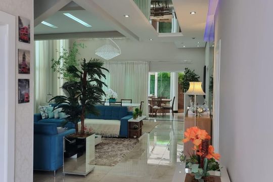 Sala de casa de condomínio para alugar com 4 quartos, 400m² em Jardim Green Park Residence, Hortolândia