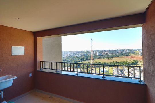 Varanda de apartamento para alugar com 1 quarto, 44m² em Granja Marileusa, Uberlândia