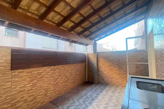 Área de serviço/ churrasqueira de casa de condomínio para alugar com 2 quartos, 64m² em Aguassai, Cotia