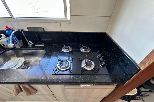 Detalhe da cozinha de apartamento para alugar com 3 quartos, 145m² em Jardim Santa Maria, Jacareí