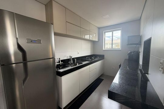 Cozinha de apartamento para alugar com 1 quarto, 30m² em Ouro Preto, Belo Horizonte