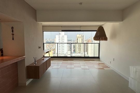 Sala de apartamento para alugar com 1 quarto, 79m² em Vila Clementino, São Paulo