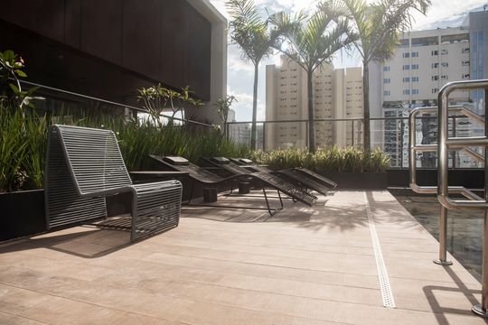 Área comum - Piscina de kitnet/studio à venda com 1 quarto, 28m² em Vila Clementino, São Paulo