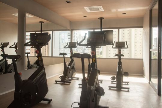 Área comum - Academia de kitnet/studio para alugar com 1 quarto, 28m² em Vila Clementino, São Paulo