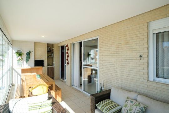 Varanda gourmet de apartamento à venda com 3 quartos, 143m² em Santa Maria, São Caetano do Sul