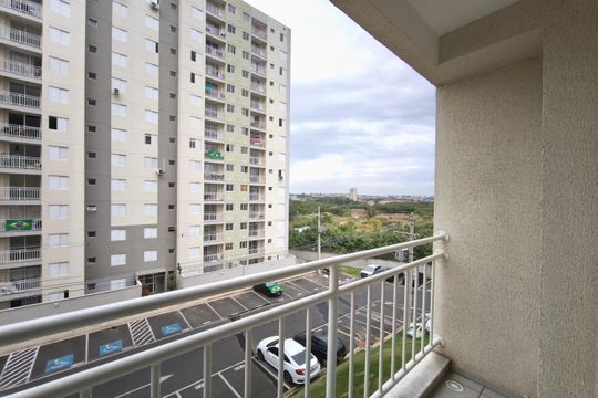 Varanda da Sala de apartamento à venda com 2 quartos, 45m² em Vila Palacios, Campinas