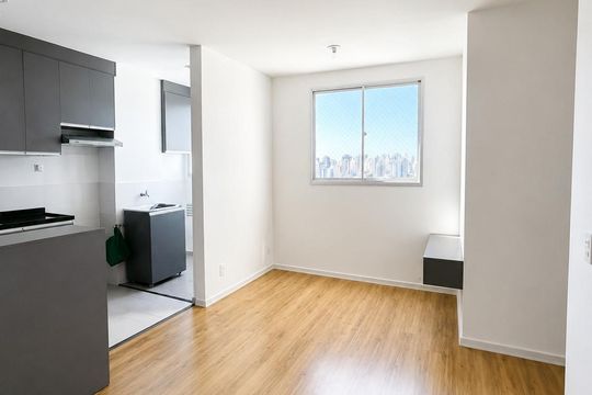 Sala/cozinha de apartamento para alugar com 2 quartos, 45m² em Água Branca, São Paulo