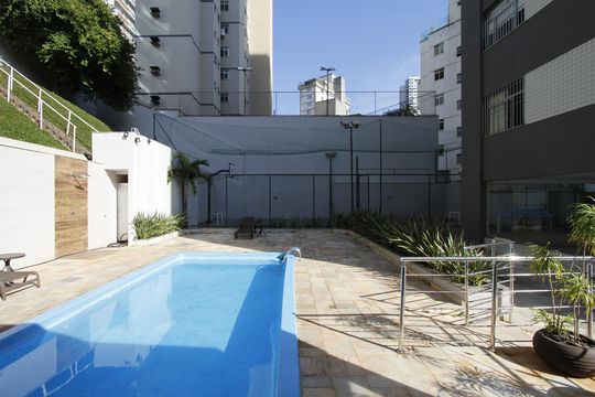 Área comum - Piscina de apartamento à venda com 3 quartos, 107m² em Coracao de Jesus, Belo Horizonte