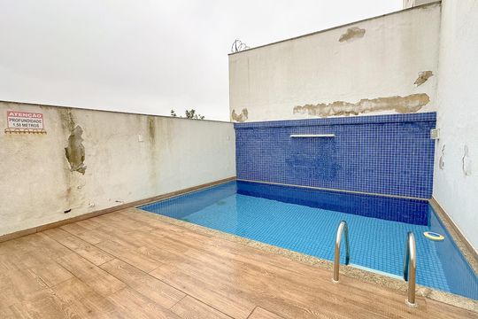 Área comum - Piscina de apartamento para alugar com 3 quartos, 70m² em Areias, São José