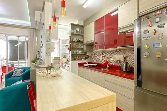 Cozinha de apartamento para alugar com 3 quartos, 70m² em Areias, São José