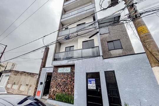 Fachada com Plaquinha de apartamento para alugar com 2 quartos, 41m² em Chácara Santo Antônio (zona Leste), São Paulo