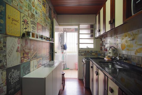 Cozinha de apartamento à venda com 2 quartos, 53m² em Cristo Rei, São Leopoldo
