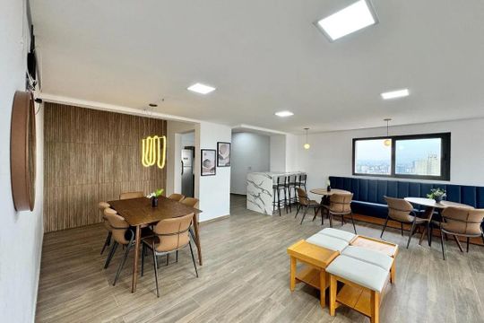 Área comum de kitnet/studio para alugar com 1 quarto, 27m² em Vila Anglo Brasileira, São Paulo