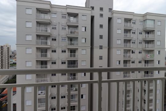 Sacada da Sala de apartamento à venda com 1 quarto, 38m² em Santa Terezinha, Santo André