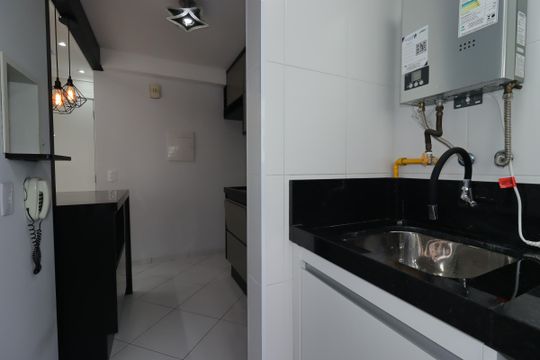 Área de Serviço de apartamento à venda com 1 quarto, 38m² em Santa Terezinha, Santo André