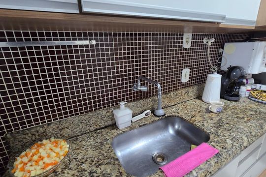 Cozinha de apartamento à venda com 2 quartos, 76m² em Campo Grande, Rio de Janeiro