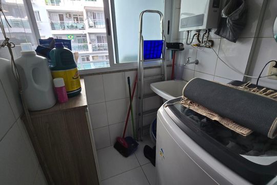 Área de serviço de apartamento à venda com 2 quartos, 76m² em Campo Grande, Rio de Janeiro