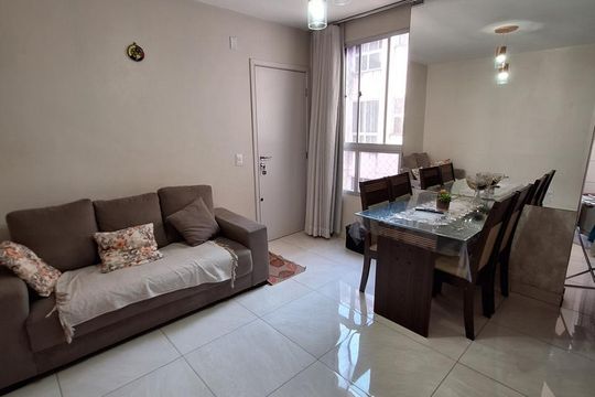 Sala de apartamento para alugar com 2 quartos, 47m² em Niterói, Betim