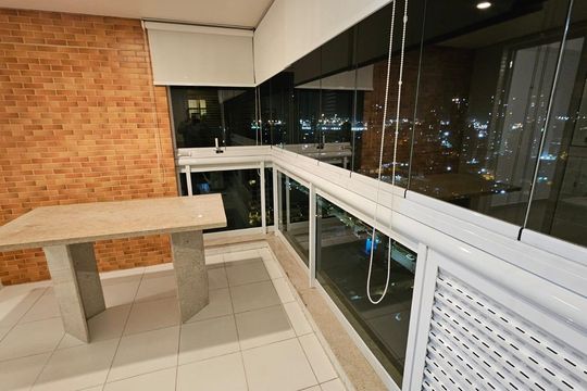 Varanda de apartamento para alugar com 1 quarto, 50m² em Ponta da Praia, Santos