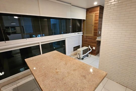 Varanda de apartamento para alugar com 1 quarto, 50m² em Ponta da Praia, Santos