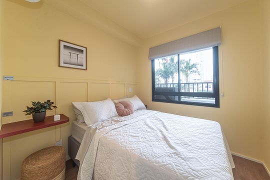 Quarto de apartamento à venda com 1 quarto, 34m² em Vila Congonhas, São Paulo