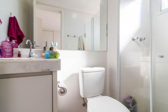 Banheiro da Suíte de apartamento à venda com 2 quartos, 60m² em Vila Aurora (zona Norte), São Paulo