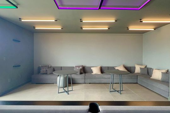 Área gourmet de kitnet/studio para alugar com 1 quarto, 25m² em Pinheiros, São Paulo