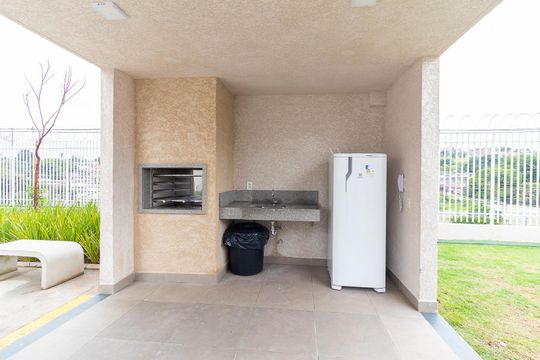 Área comum - Churrasqueira de apartamento para alugar com 2 quartos, 36m² em Jardim Soares, São Paulo