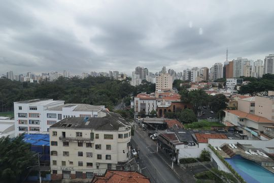 Vista da Sala de apartamento à venda com 1 quarto, 50m² em Aclimação, São Paulo