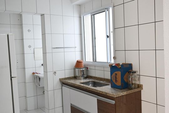cozinha de apartamento à venda com 3 quartos, 68m² em Horto Santo Antonio, Jundiaí