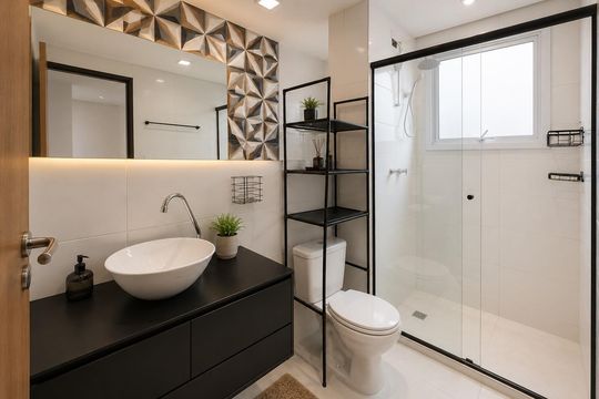 Banheiro de apartamento para alugar com 2 quartos, 40m² em São José, Canoas