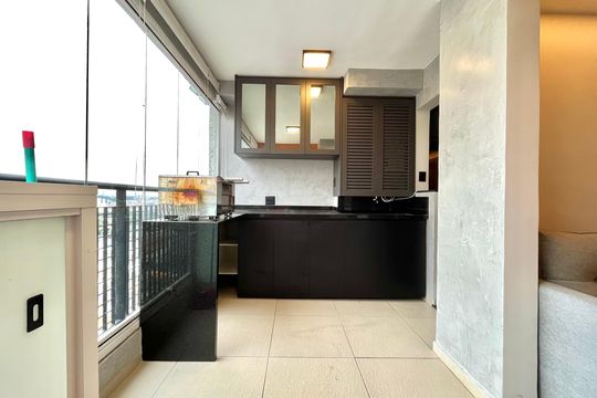 Varanda de apartamento à venda com 2 quartos, 59m² em Vila Paulista, São Paulo
