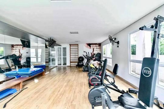 Área comum - Academia de apartamento para alugar com 2 quartos, 59m² em Vila Paulista, São Paulo