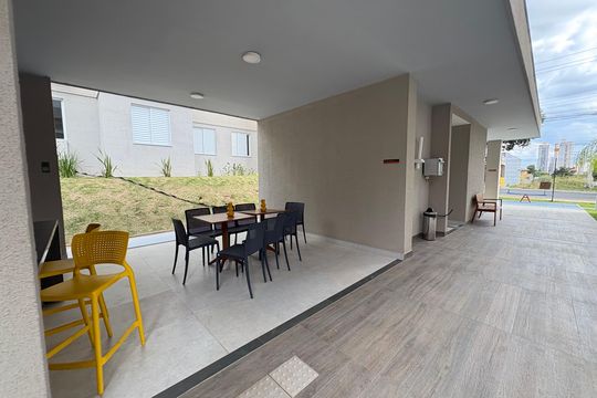 Área comum - Churrasqueira de apartamento à venda com 3 quartos, 74m² em Jardim Atlantico, Goiânia