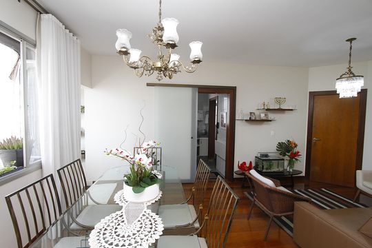 Sala de apartamento à venda com 3 quartos, 96m² em Barroca, Belo Horizonte