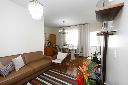 Sala de apartamento à venda com 3 quartos, 96m² em Barroca, Belo Horizonte