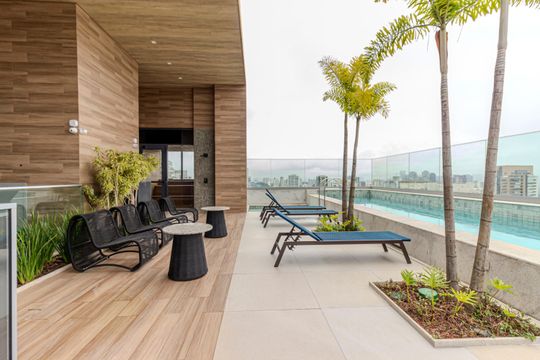 Área comum - Piscina de apartamento para alugar com 2 quartos, 140m² em Campo Belo, São Paulo