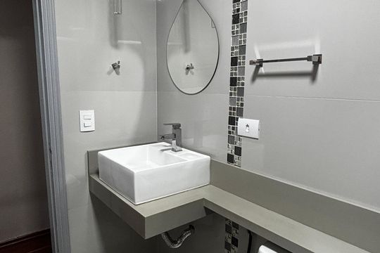 Banheiro de casa para alugar com 2 quartos, 158m² em Vila Vilma, Santo André