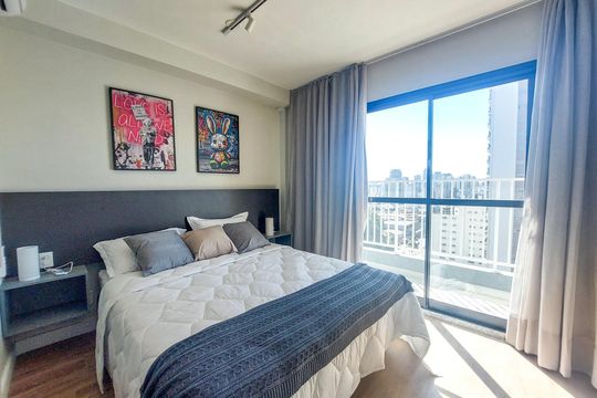 Studio de kitnet/studio para alugar com 1 quarto, 26m² em Santo Amaro, São Paulo