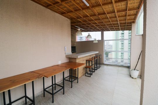 Área comum - Churrasqueira de apartamento à venda com 2 quartos, 41m² em Vila Guiomar, Santo André